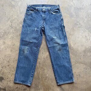Dickies Carpenter Jeans Mens 34x29.5 Blue Pants Straight Leg Workwear Outdoor